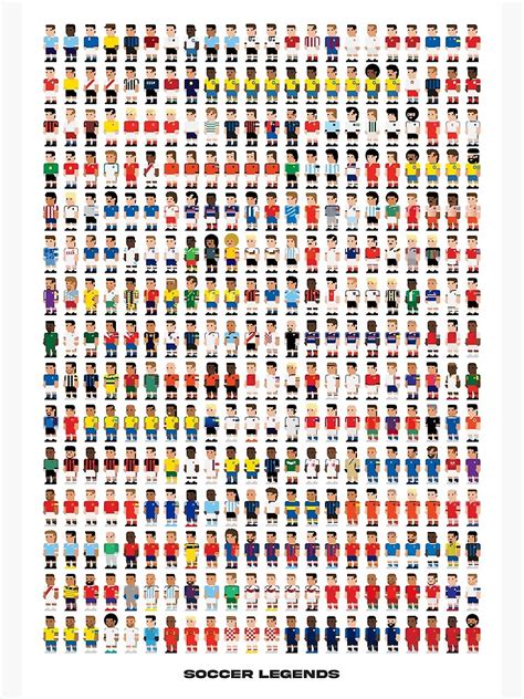 "Soccer Legends" Poster for Sale by John Sideris | Redbubble