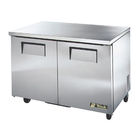 True Undercounter Freezer 2 doors Stainless Steel | Apex