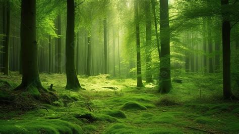 Lush Green Forest Wallpaper