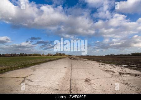 RAF Thorpe Abbotts, USAAF139 also known as 100th Bomber Group. Runway / taxiway of The "Bloody ...