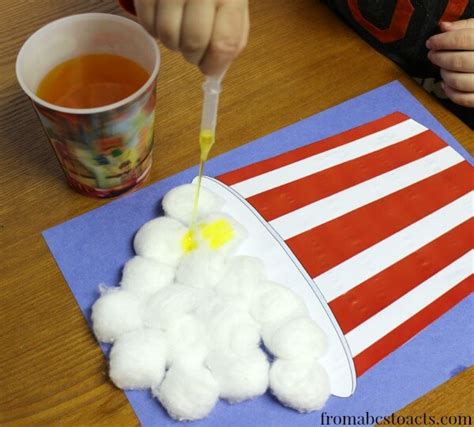 Fine Motor Popcorn Craft | Fun Family Crafts