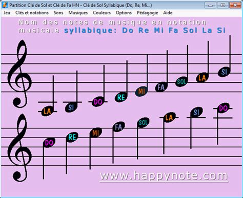 Notes de musique en notation syllabique: DO RE MI FA SOL LA SI | Müzik ...