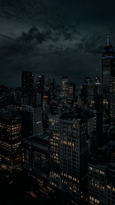 🔥 Free Download Dark Night City Lighte And Buildings Wallpaper Aesthetic by @lwatts ...