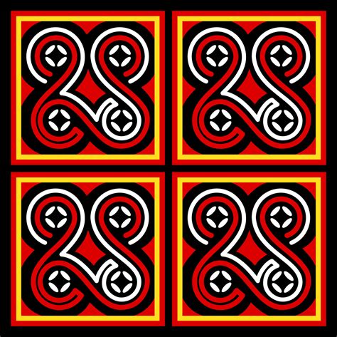 Ethnic pattern from Toraja Indonesia. Traditionally applied on wood ...