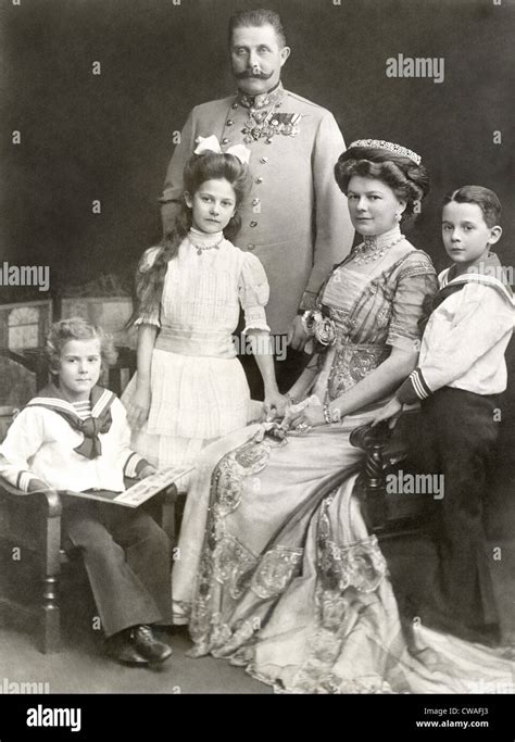 ARCHDUKE FRANZ FERDINAND, and family, 1911. Courtesy: CSU Archives / Everett Collection Stock ...