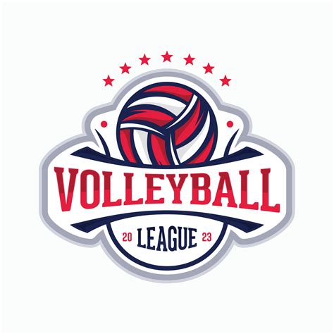 Volleyball League vector logo emblem design for sport team 20620510 Vector Art at Vecteezy