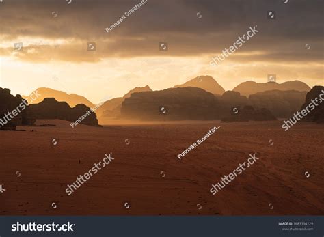 Beautiful Morning Sunrise Wadi Rum Desert Stock Photo 1683394129 ...