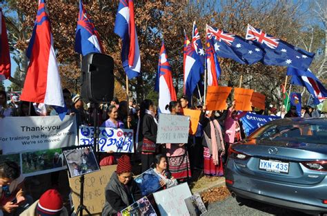 Australia Karen Join Global Protest Against Burma Army Attacks on Villages | Burma News ...