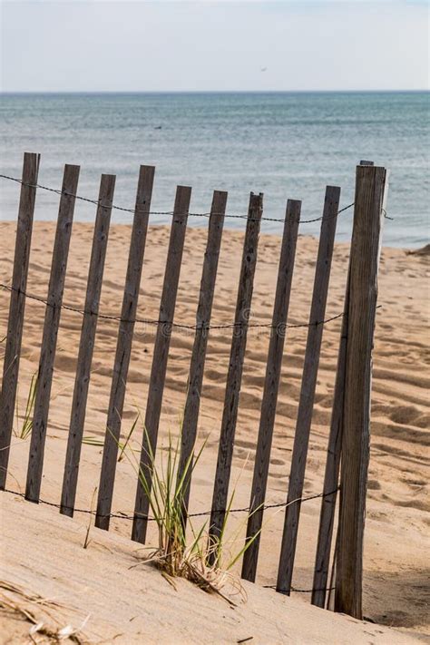 Sand Fence on Beach in Nags Head, North Carolina Stock Image - Image of coastline, destinations ...