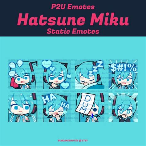 P2U Animated Emotes Hatsune Miku - Etsy