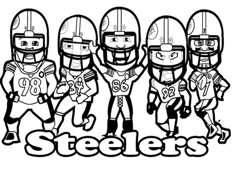 Printable NFL Football Steelers Coloring For Kids | Football coloring pages, Super coloring ...