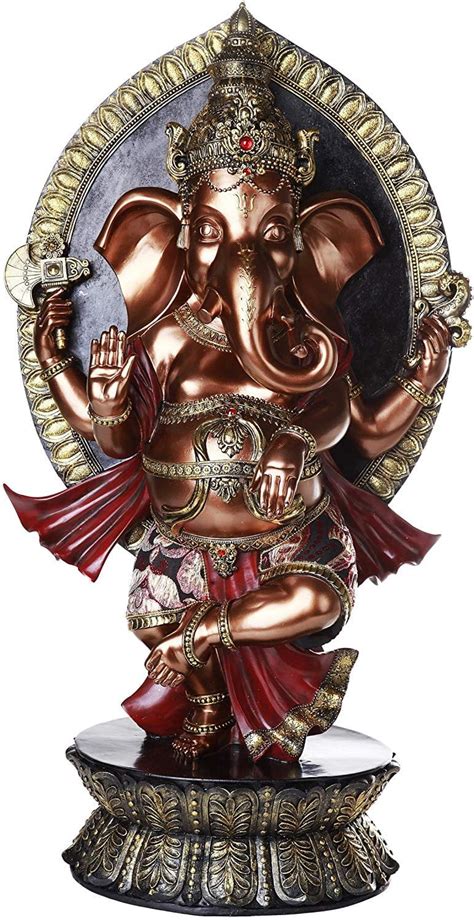 Pacific Giftware Hindu God Ganesha Elephant Headed Deity Large Statue 28.75 Inches Tall ...