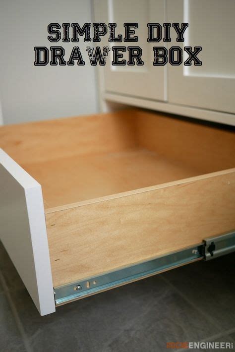 How to Build a Simple Drawer Box | Rogue Engineer | Diy drawers, Diy ...