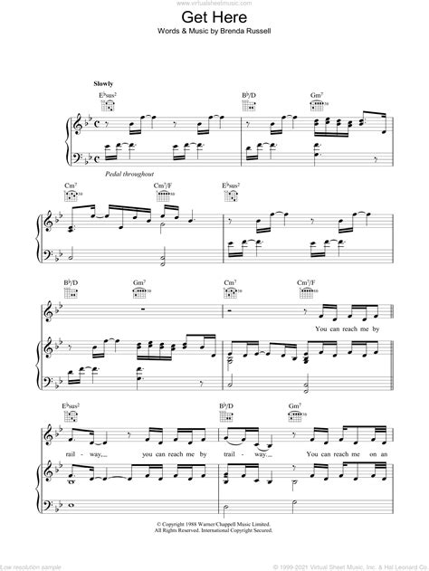 Adams - Get Here sheet music for voice, piano or guitar [PDF]