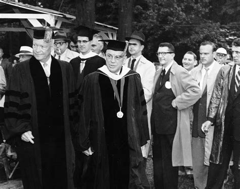 US_President_Dwight_D_Eisenhower_and_Penn_State_President_Milton_S ...