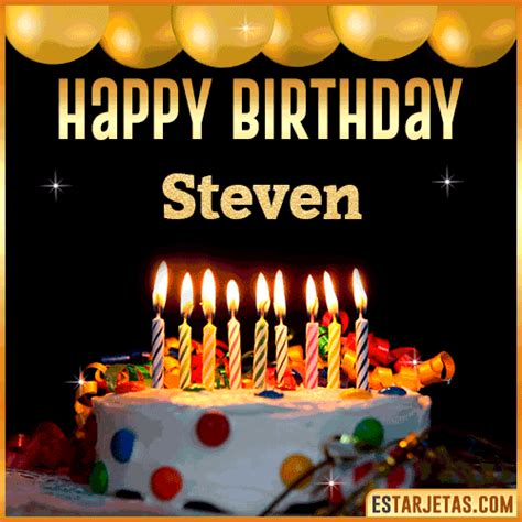 Feliz Cumpleaños Steven. Imágenes, Gif ,Tarjetas y Mensajes