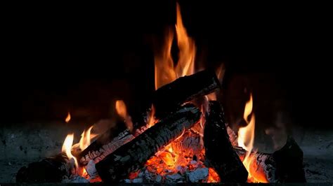 Relaxing Wood Burning Campfire - YouTube