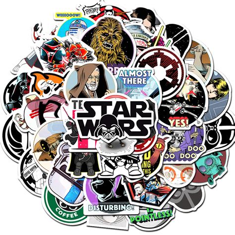 Buy Star Wars Film Theme Fans Stickers for Laptop Water Bottle Luggage Snowboard Bicycle ...