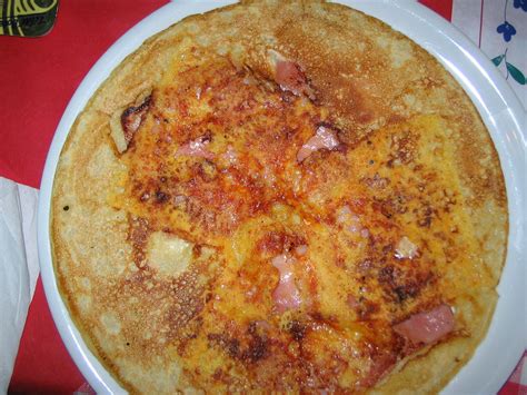 Pannenkoeken met ham & kaas | This is a delicious ham & ches… | Flickr