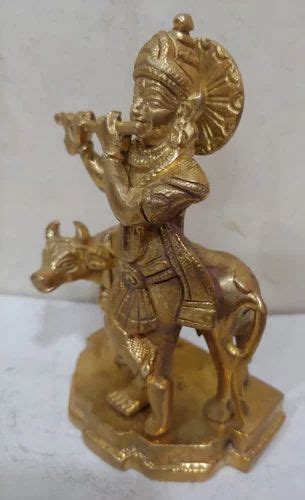 Krishna Cow Statue at Rs 900/kg | पीतल से बनी कृष्ण की मूर्ति in ...