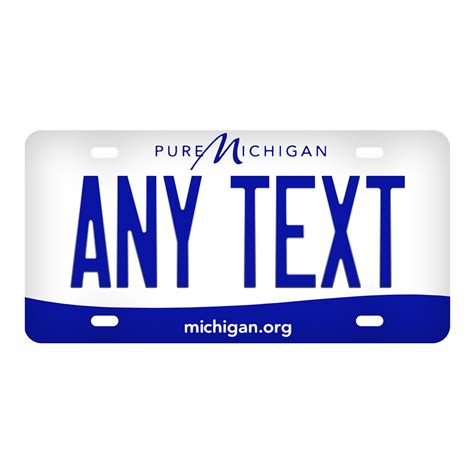 Custom Michigan License Plate Personalized Name All 50 - Etsy