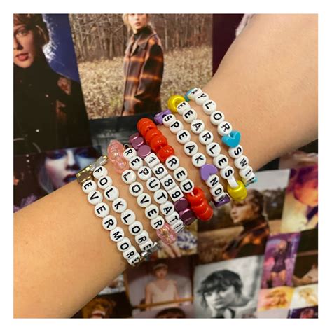 Taylor Swift Album Inspired Beaded Bracelets | Taylor swift party ...