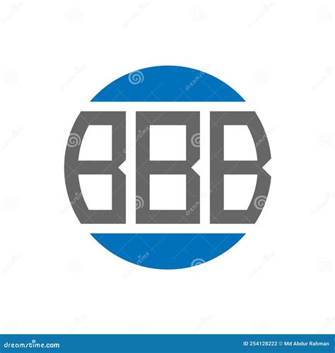 BBB Letter Logo Design on White Background. BBB Creative Initials Circle Logo Concept Stock ...