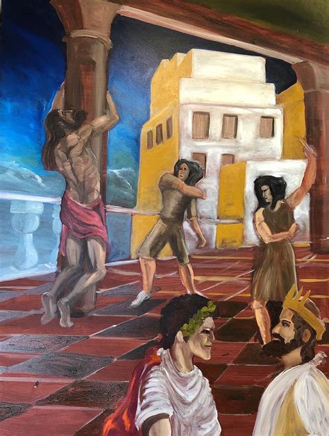 Scourging At The Pillar Painting by Dr Michael Sullo - Pixels