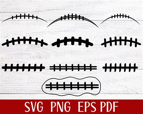 Football Laces Svg Bundle, Football Clipart, Football Svg Files, Football Silhouette, Football ...