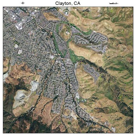 Aerial Photography Map of Clayton, CA California