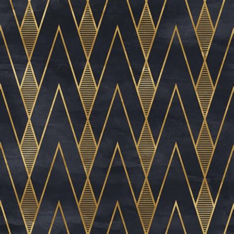 Black Gold Art Deco Retro Wallpaper Traditional Non Woven or | Etsy ...