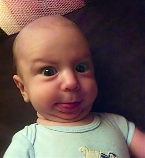 Baby's goofy expression : r/photoshopbattles