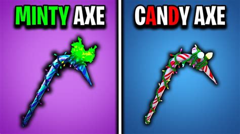 Fortnite CANDY AXE vs MERRY MINT AXE🍭 - YouTube