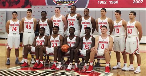 Ohio State Buckeyes men's basketball team at media day