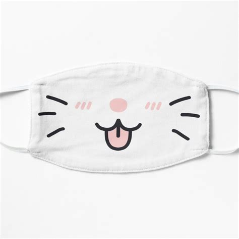 Cute Cat Face Kawaii Mask by trajeado14 | Cute cat face, Mask, Face mask