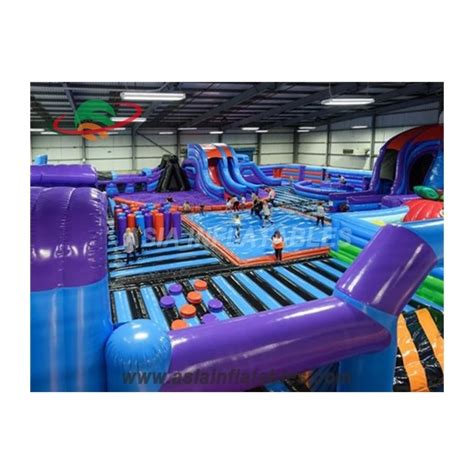 Extreme Inflatable Trampoline Obstacles Amusement Park