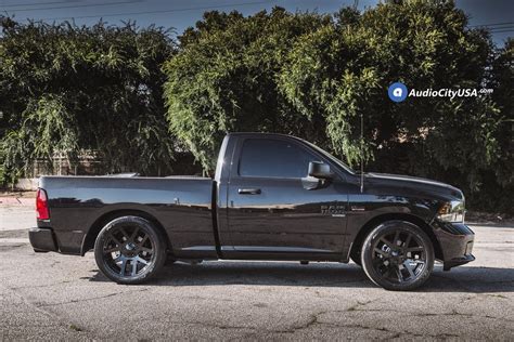 22″ Dodge Ram SRT10 Wheels Gloss Black OEM Replica Rims For 2018 Dodge Ram 1500 Single Cab