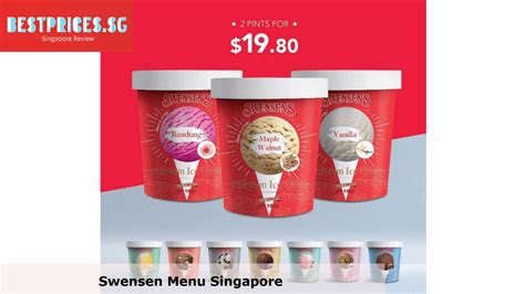 Swensen Menu Singapore 2024 with Latest Prices - Best Prices in Singapore