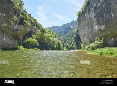 Gorges du Tarn on a boat Stock Photo - Alamy