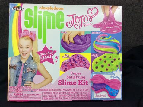 Nickelodeon Jojo Siwa Super Satisfying Slime Kit with glue - CraZart - NEW - BND Treasure Chest