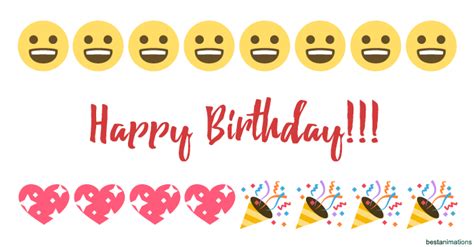 Happy Birthday Emoji Gif Cards To Share With Friends