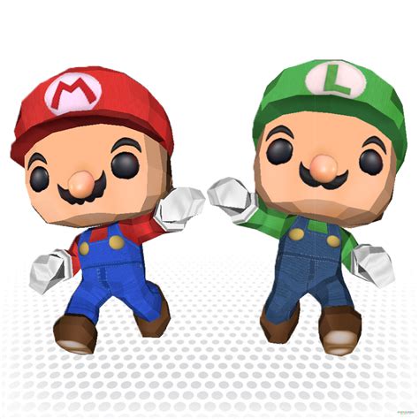 Super Mario - Paper Toys Funko Pop!: Mario & Luigi | Paperzone VN