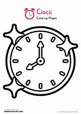 Clock Coloring Pages For Kids – Free Printables  Art & Craft sketch template