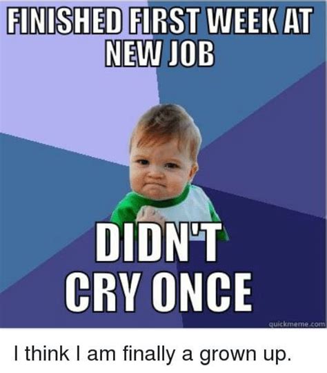 First day on the job meme - networkingnored