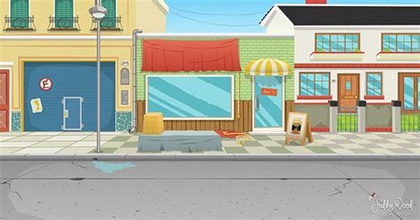 Street Vector Backgrounds on Behance