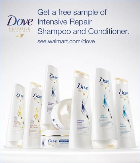 Free Dove Shampoo & Conditioner Sample