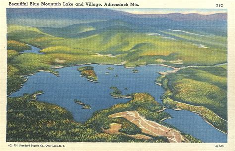 Vintage Travel Postcards: Blue Mountain Lake, New York