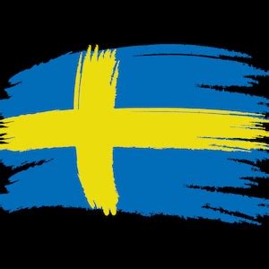 Sweden Flag Svg, Distressed Swedish Flag Svg, Swedish Flag Svg, Sweden ...