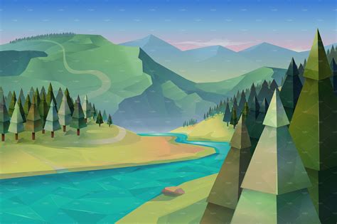 Forest landscape | Illustrations ~ Creative Market