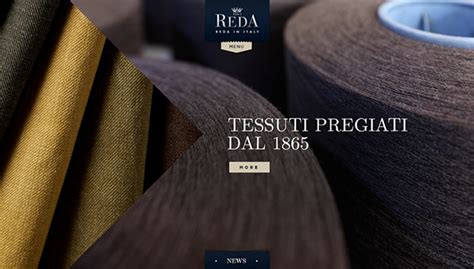 Reda Italian wool fabrics corporate website Round 2 on Behance